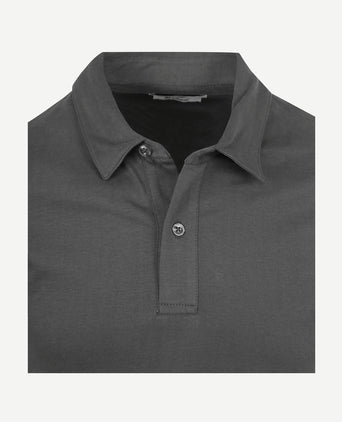 The James poloshirt antraciet