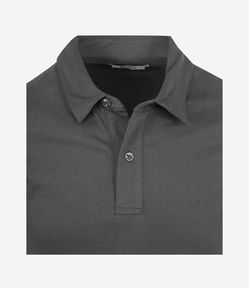 The James poloshirt antraciet