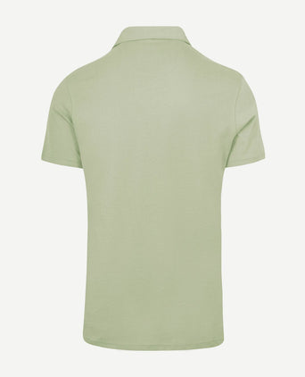 The James poloshirt sage groen