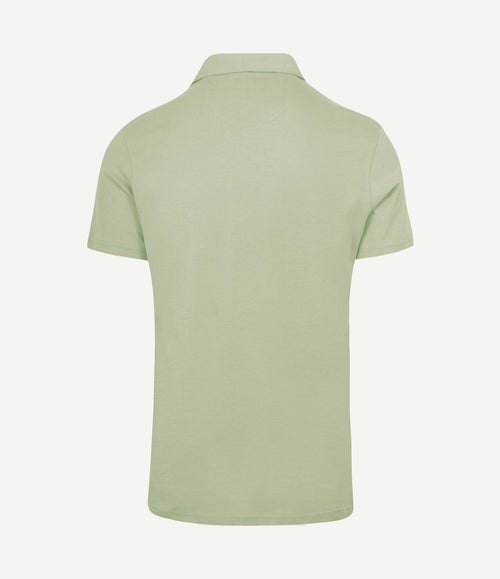 The James poloshirt sage groen