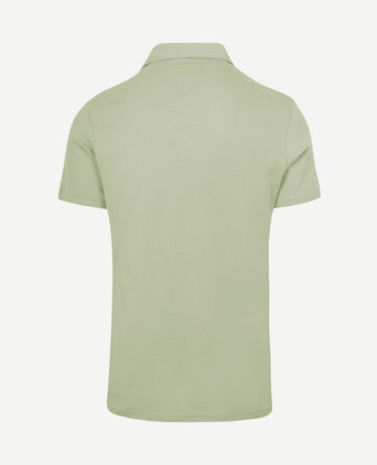 The James poloshirt sage groen