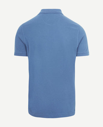 The rene poloshirt mid blauw