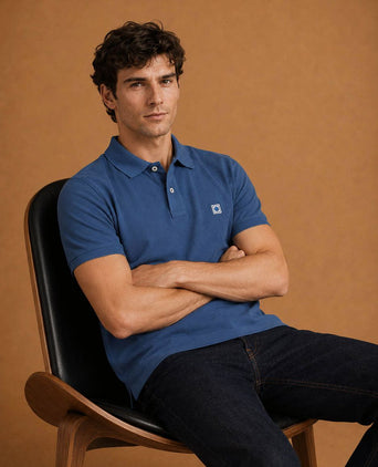 The rene poloshirt indigo