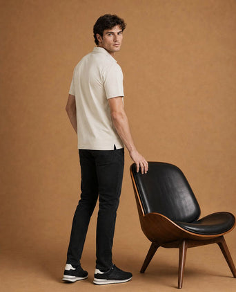 The James poloshirt ecru