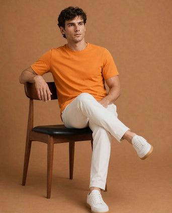 The steve t-shirt oranje