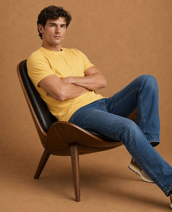 The steve t-shirt geel