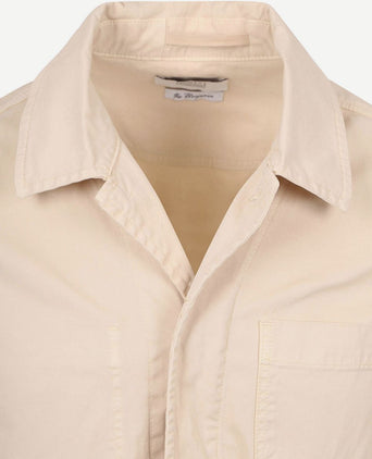 King essentials the Benjamin overshirt ecru | Regular-fit