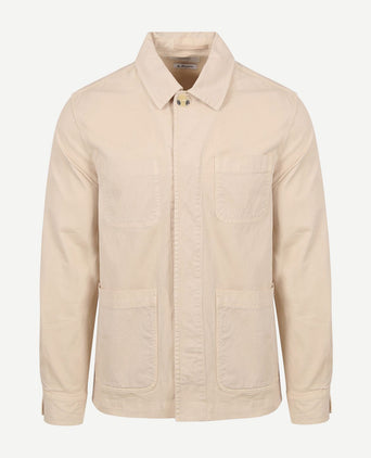 King essentials the Benjamin overshirt ecru | Regular-fit