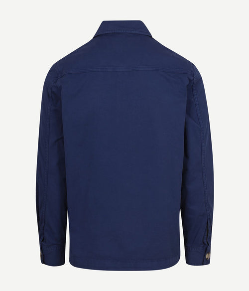 King essentials the Benjamin overshirt donkerblauw | Regular-fit