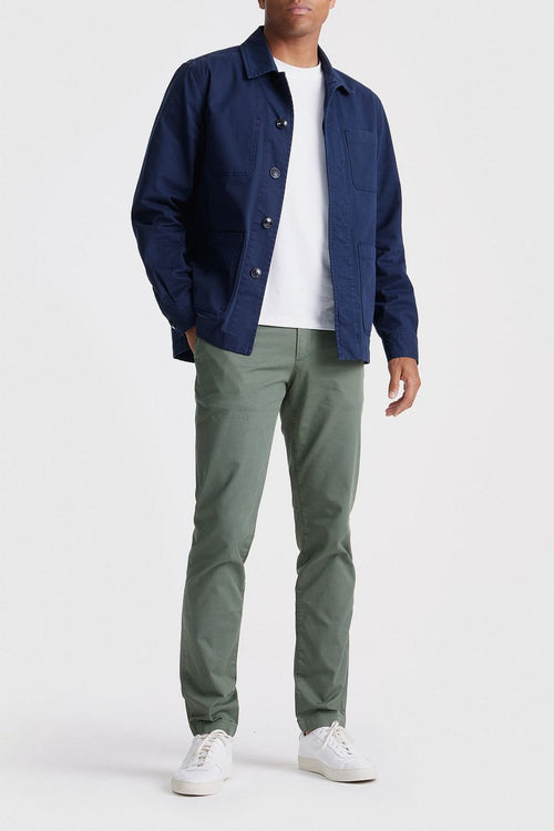 King essentials the Benjamin overshirt donkerblauw | Regular-fit