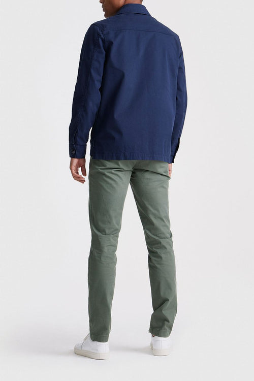 King essentials the Benjamin overshirt donkerblauw | Regular-fit