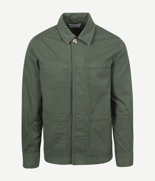 King essentials the Benjamin overshirt olijfgroen | Regular-fit
