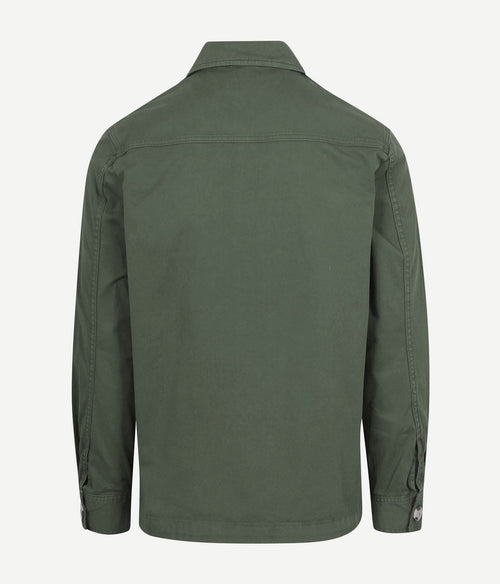 King essentials the Benjamin overshirt olijfgroen | Regular-fit