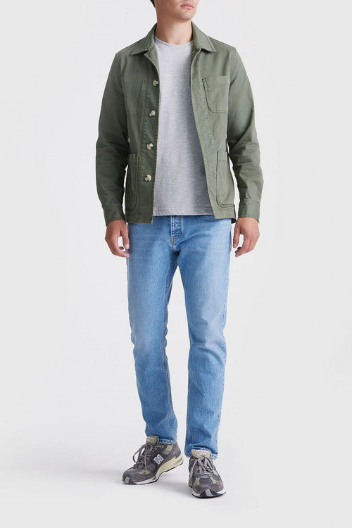 King essentials the Benjamin overshirt olijfgroen | Regular-fit