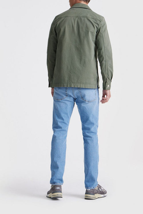 King essentials the Benjamin overshirt olijfgroen | Regular-fit