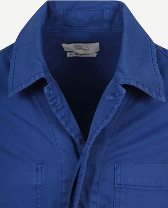 King essentials the Benjamin overshirt royal blauw | Regular-fit