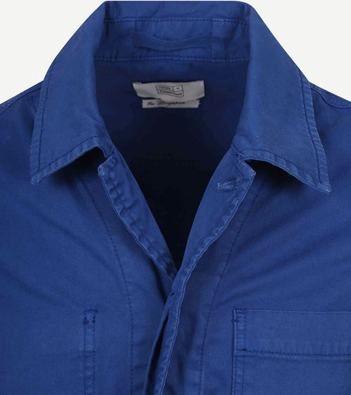 King essentials the Benjamin overshirt royal blauw | Regular-fit