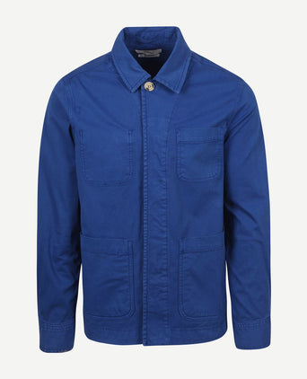 King essentials the Benjamin overshirt royal blauw | Regular-fit