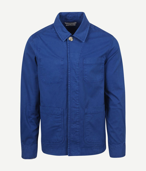 King essentials the Benjamin overshirt royal blauw | Regular-fit