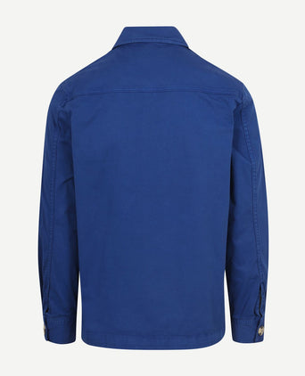King essentials the Benjamin overshirt royal blauw | Regular-fit