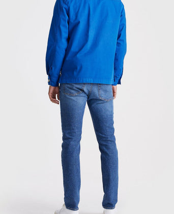 King essentials the Benjamin overshirt royal blauw | Regular-fit