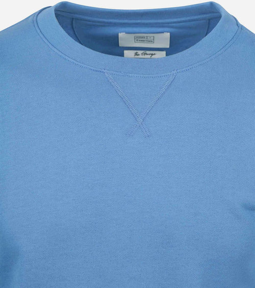 King essentials the george sweater mid blauw | Regular-fit