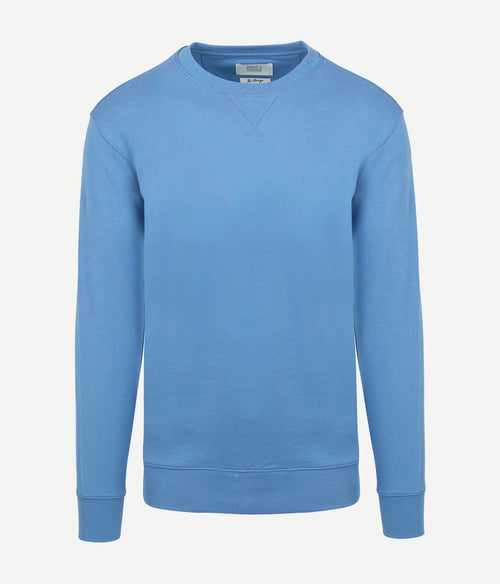 King essentials the george sweater mid blauw | Regular-fit