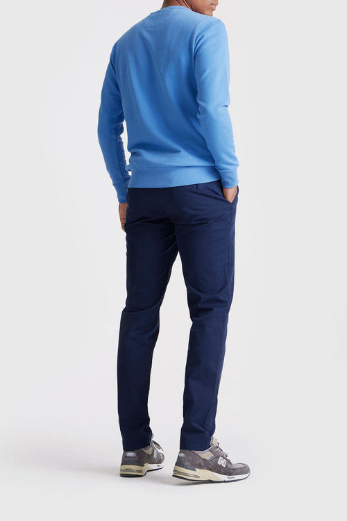 King essentials the george sweater mid blauw | Regular-fit