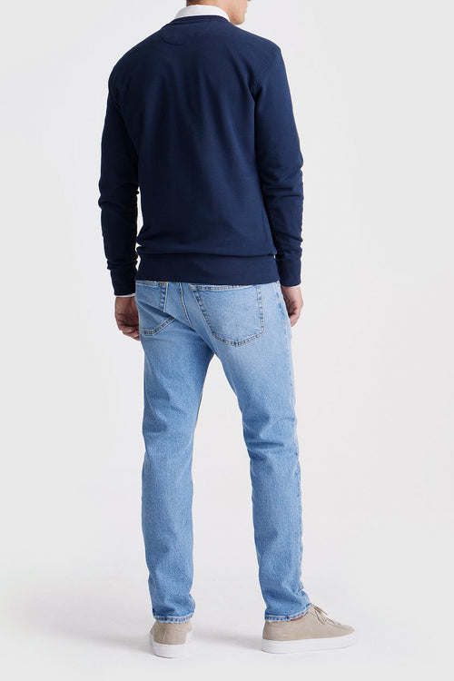 King essentials the george sweater donkerblauw | Regular-fit