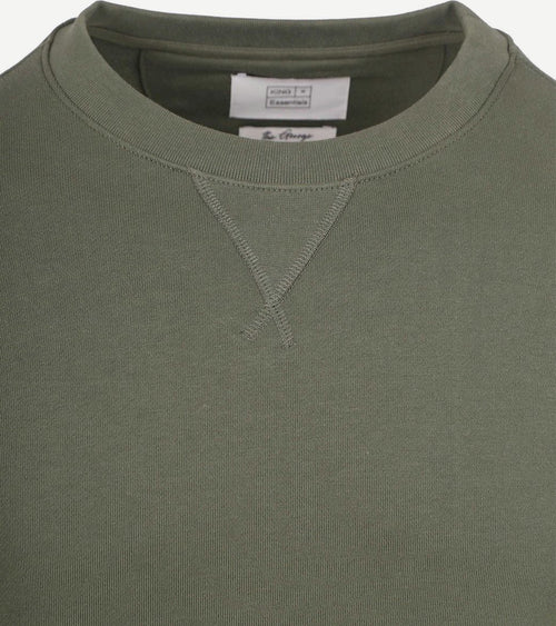 King essentials the george sweater olijfgroen | Regular-fit