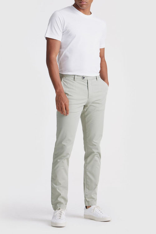 King essentials the harry chino sage groen | Regular-fit