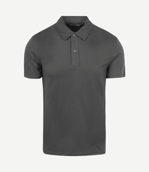 The James poloshirt antraciet