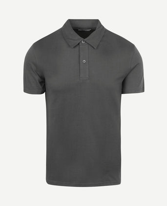 The James poloshirt antraciet