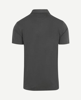 The James poloshirt antraciet