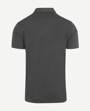 The James poloshirt antraciet