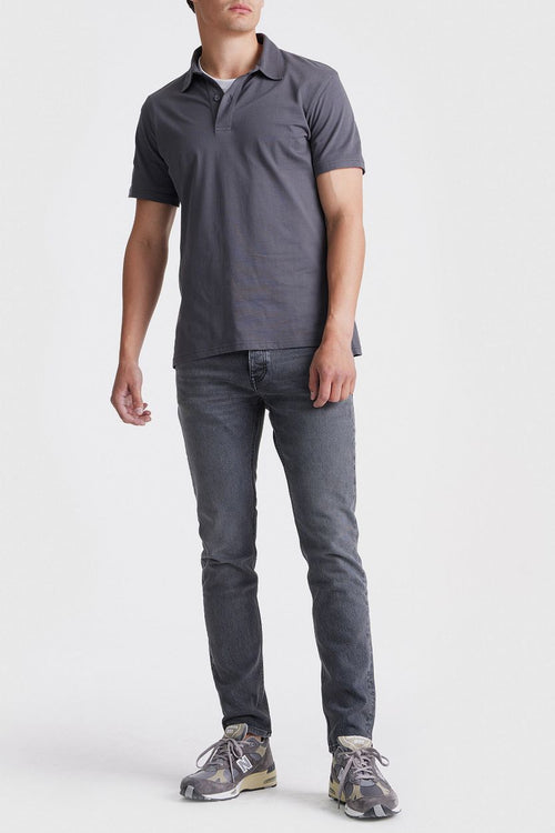 King essentials the James poloshirt antraciet