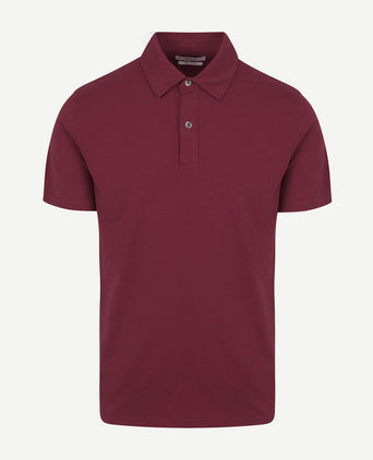 The James poloshirt burgundy