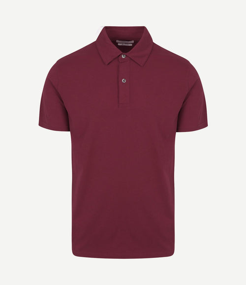 The James poloshirt burgundy