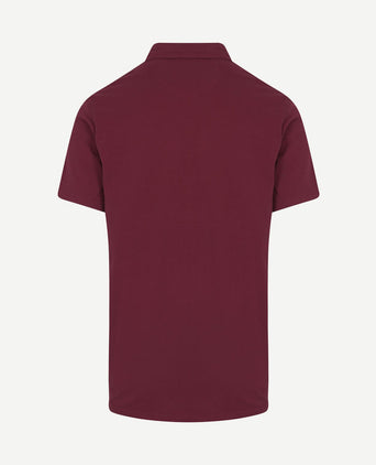 The James poloshirt burgundy