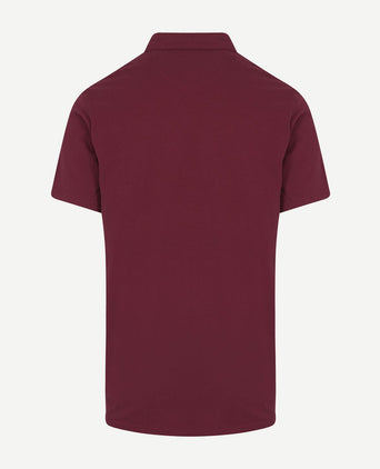The James poloshirt burgundy