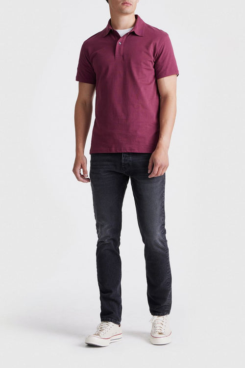 King essentials the James poloshirt burgundy