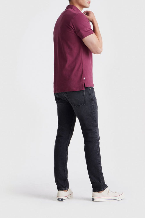 King essentials the James poloshirt burgundy