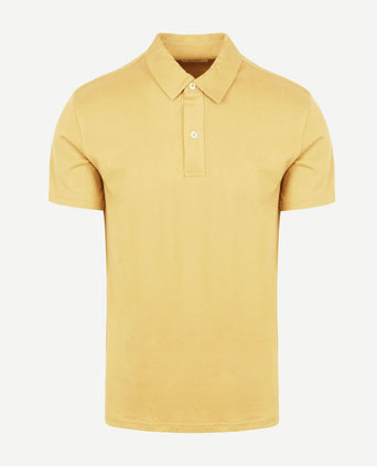 The James poloshirt geel