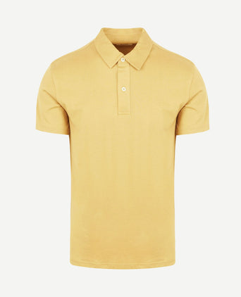 The James poloshirt geel