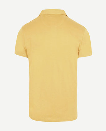 The James poloshirt geel