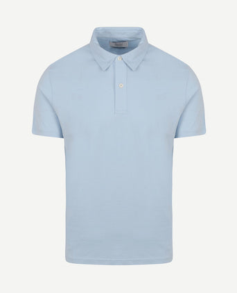 The James poloshirt lichtblauw