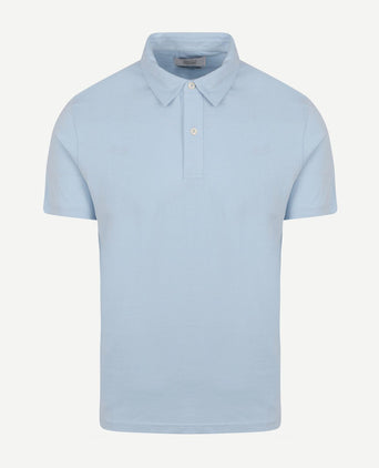 The James poloshirt lichtblauw