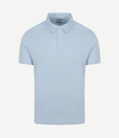 The James poloshirt lichtblauw