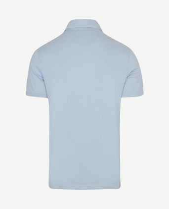 The James poloshirt lichtblauw