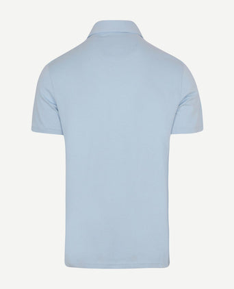 The James poloshirt lichtblauw